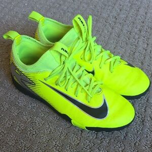 Nike Jr Zoom Vapor 16 Academy TF Neon 5 Youth Turf Soccer Futsal Shoes